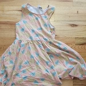 Forever 21 Dress Pineapple Summer Sleeveless 9/10